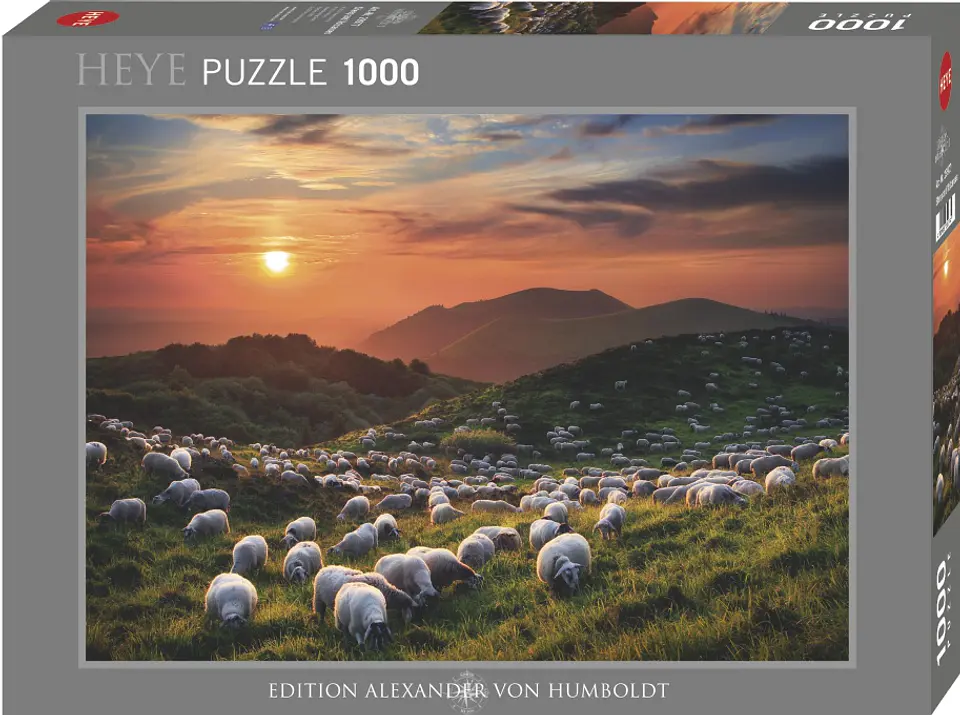 Puzzle 1000 Piezas | Sheep and Volcanoes 1