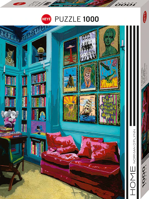 Puzzle 1000 Piezas | Room With Red Sofa