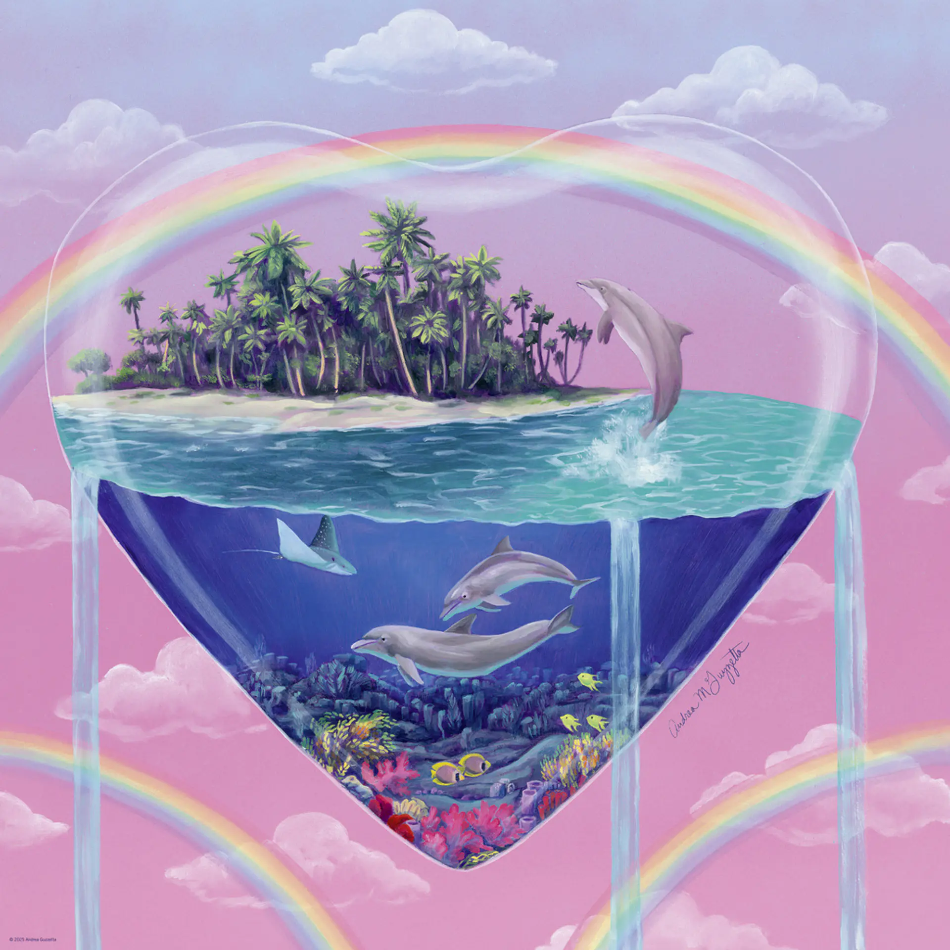 Puzzle 1000 Piezas Cuadrado | The Dolphins 2
