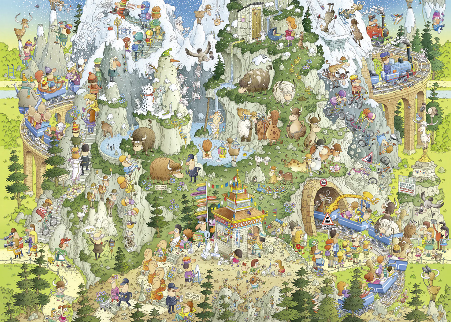 Puzzle 1000 Piezas | FUNKY ZOO Himalayan Habitat 2