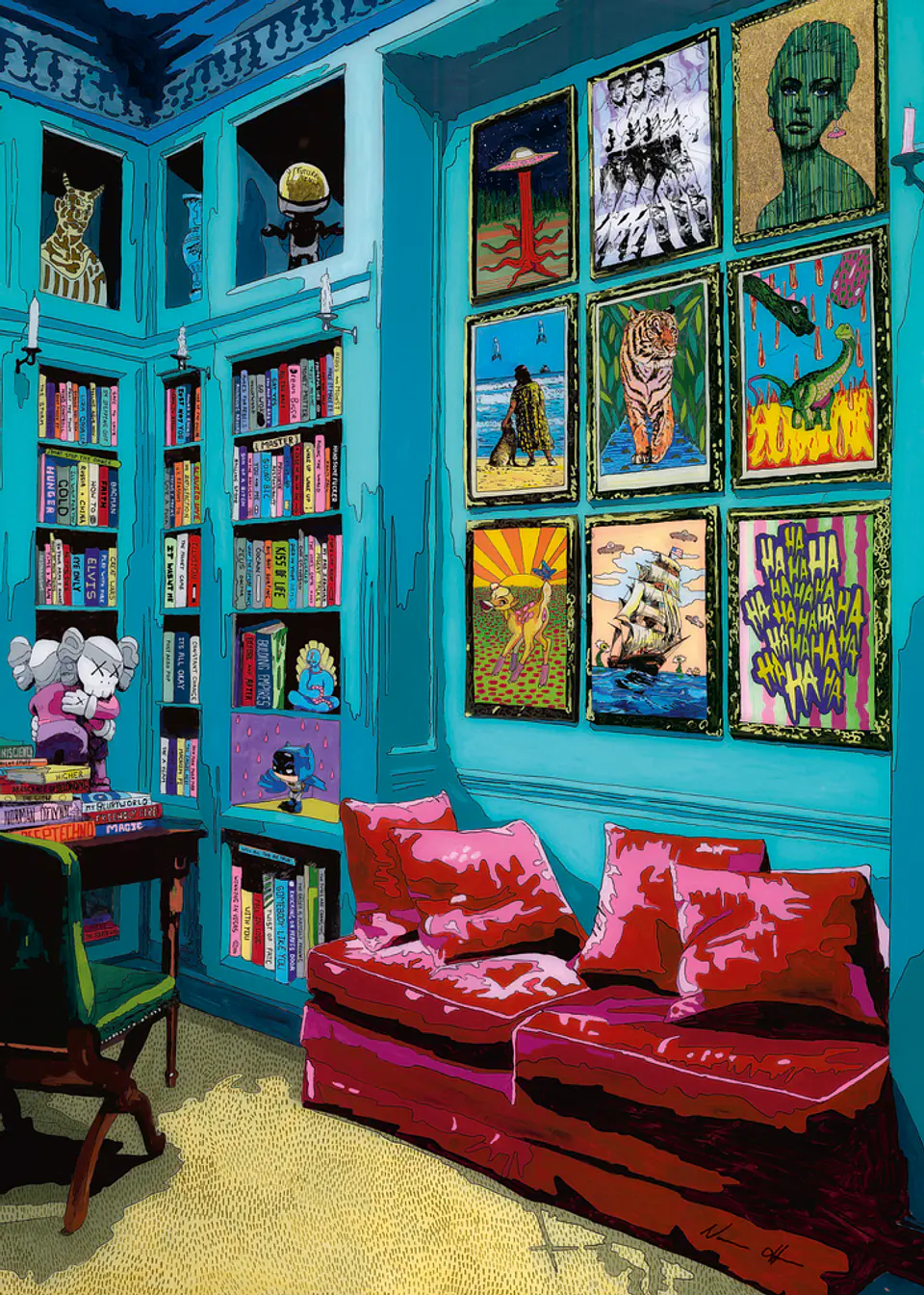 Puzzle 1000 Piezas | Room With Red Sofa 2
