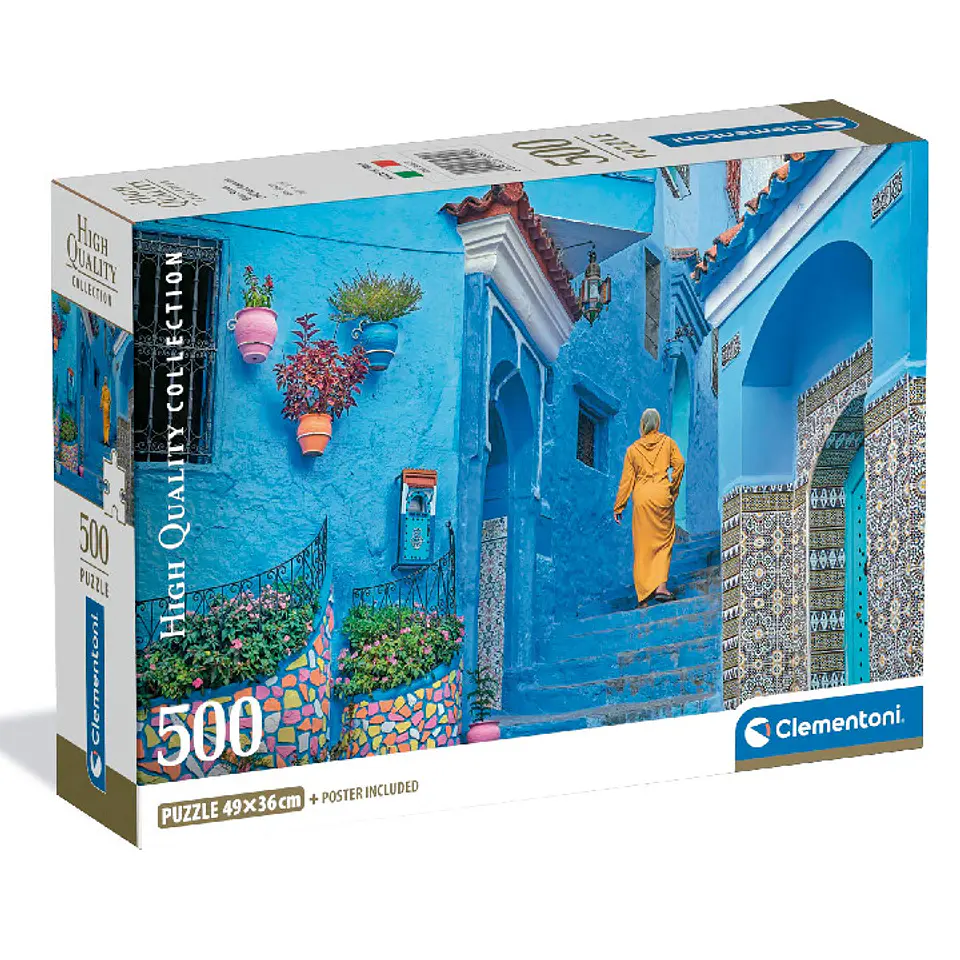 Puzzle 500 Piezas | Calle Azul de Chefchaouen 1