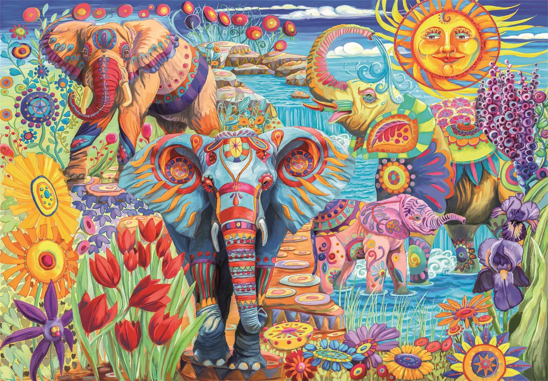 Puzzle 500 Piezas | Carnaval de Elefantes 2