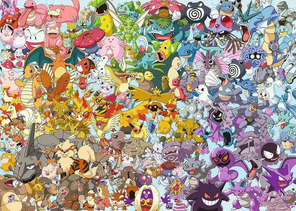 Puzzle 1000 Piezas | Pokémon Arcoíris Challenge 2