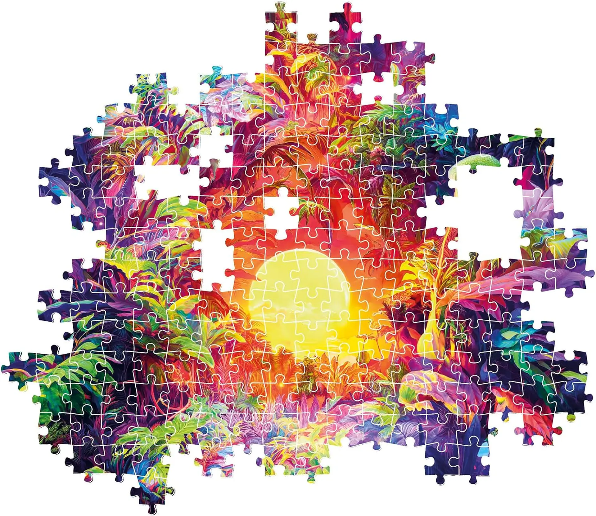 Puzzle 500 Piezas | Colorboom: Amanecer Psicodélico en la Selva 3