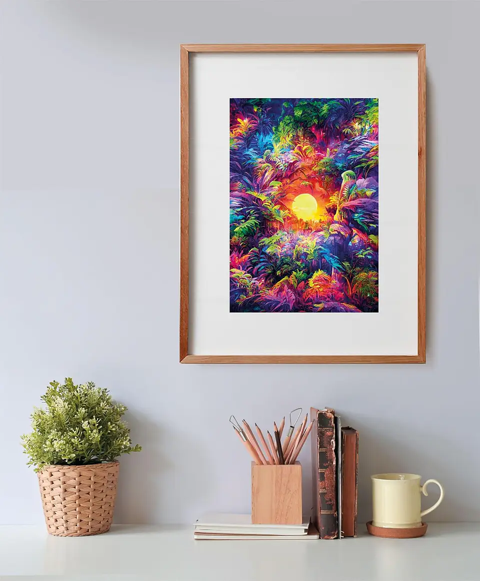 Puzzle 500 Piezas | Colorboom: Amanecer Psicodélico en la Selva 4