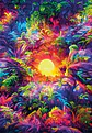 Puzzle 500 Piezas | Colorboom: Amanecer Psicodélico en la Selva - Miniatura 2