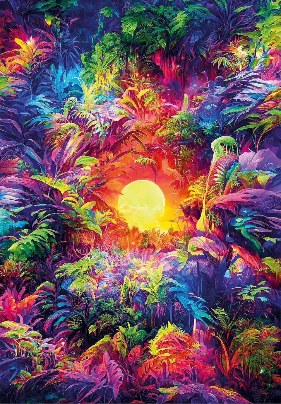 Puzzle 500 Piezas | Colorboom: Amanecer Psicodélico en la Selva 2