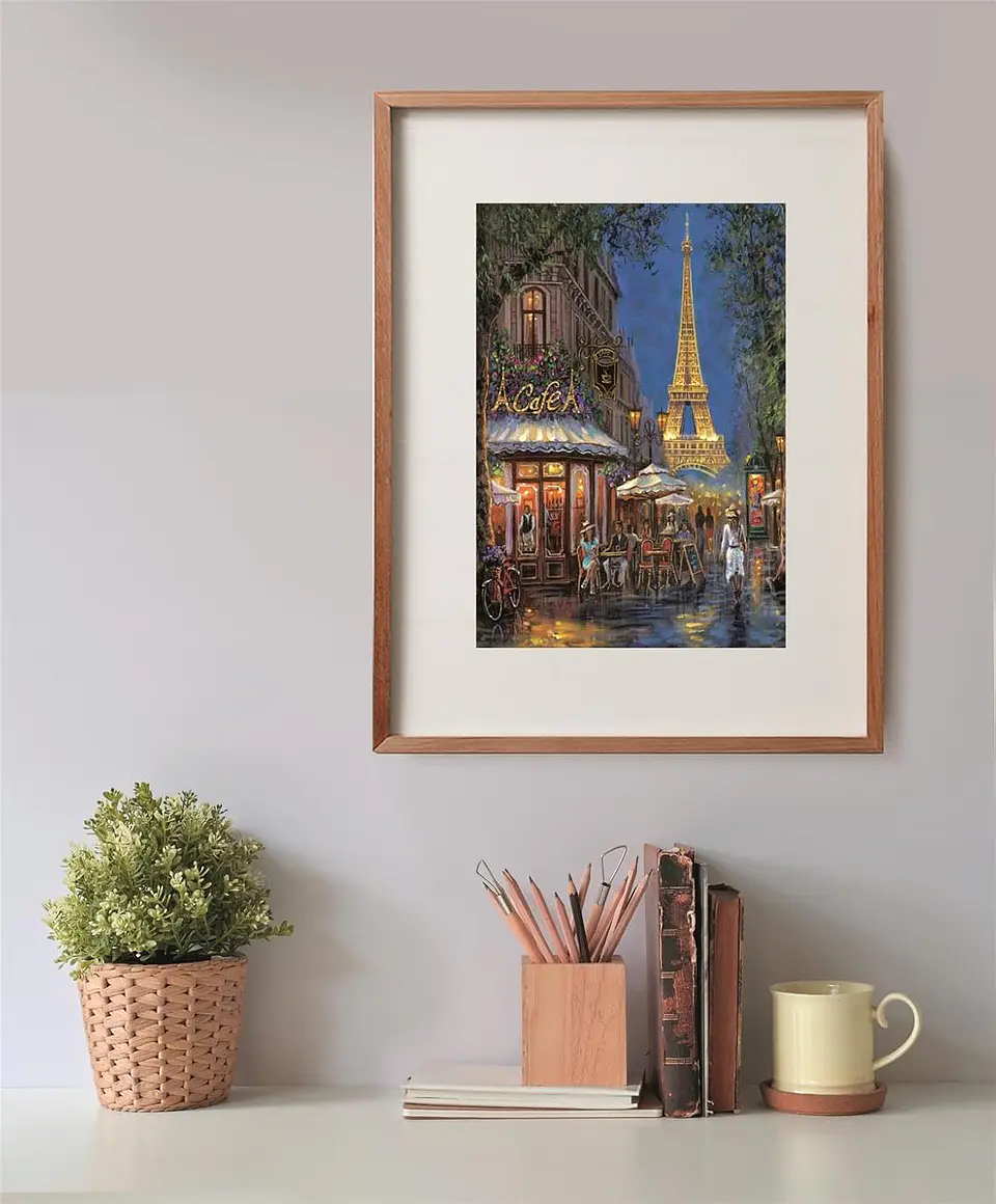 Puzzle 500 Piezas | Noche en el Café de la Torre Eiffel 3