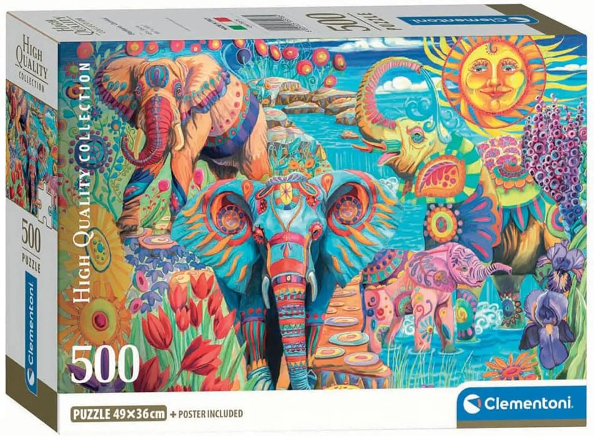 Puzzle 500 Piezas | Carnaval de Elefantes 1