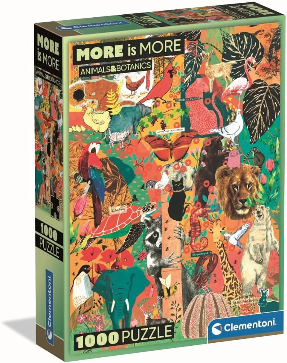 Puzzle 1000 Piezas | More Is More: Animales y Botánica 1