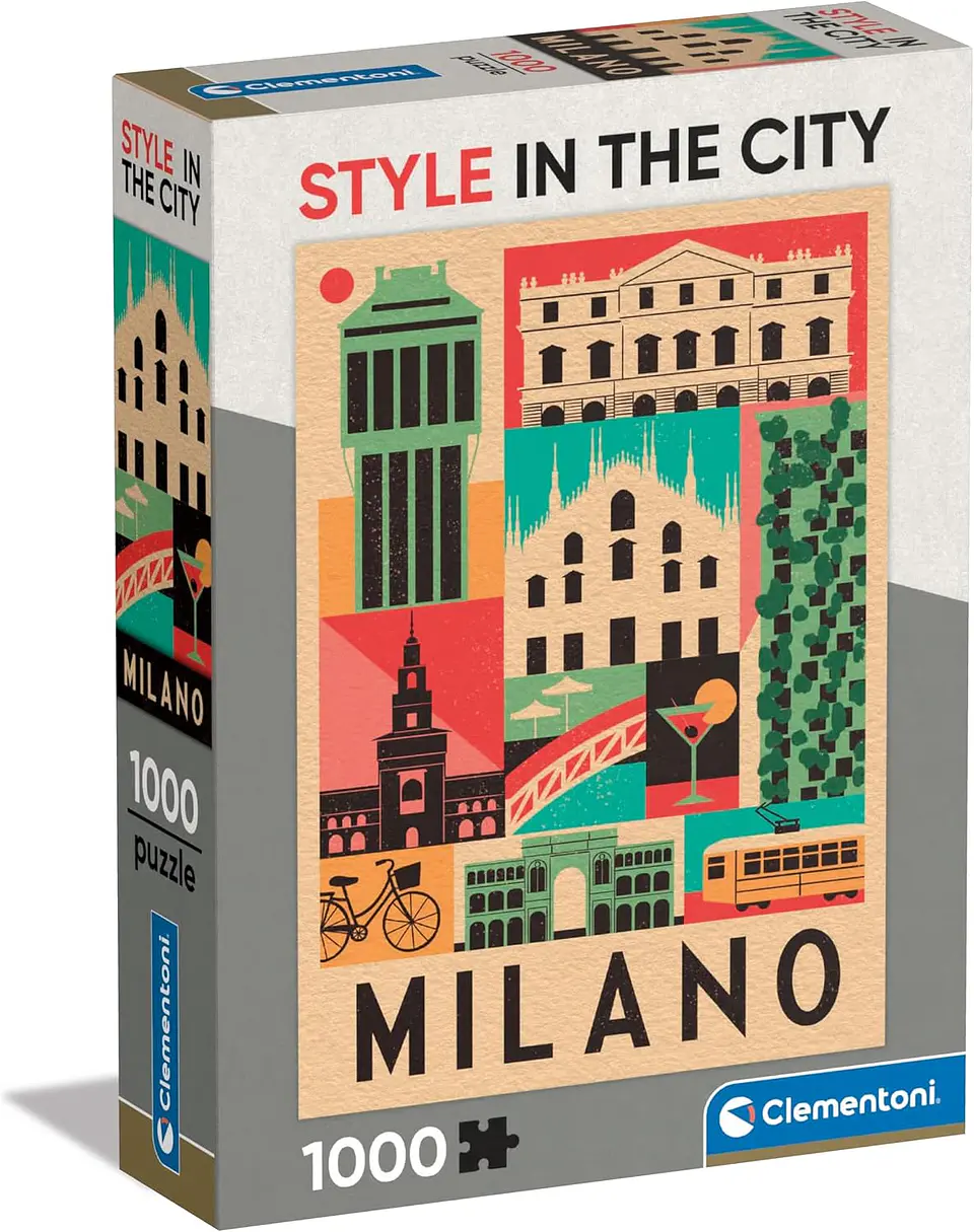Puzzle 1000 Piezas | Style in the City: Milán 1