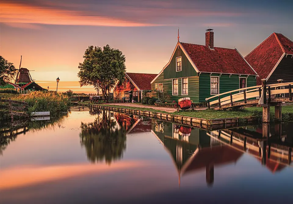 Puzzle 1500 Piezas | Zaanse Schans, Países Bajos 2