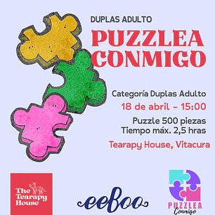 🧩 Torneo Puzzlea Conmigo – Duplas Adulto - Sábado 18 de abril -- 15:00 -- The Tearapy House - Vitacura 
