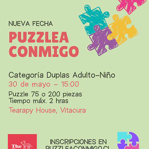 🧩Torneo Dupla Adulto-Niño  - Sábado 30 de mayo - 15:00 - The Tearapy House - Vitacura