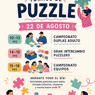 🧩 GRAN TORNEO MUT - Duplas Adulto - Sábado 22 de Agosto - 10:00