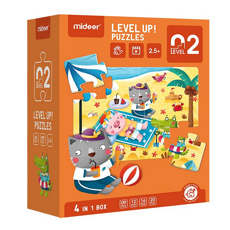 LEVEL UP PUZZLES NIVEL 2 CUATRO ESTACIONES, 4 PUZZLES  2