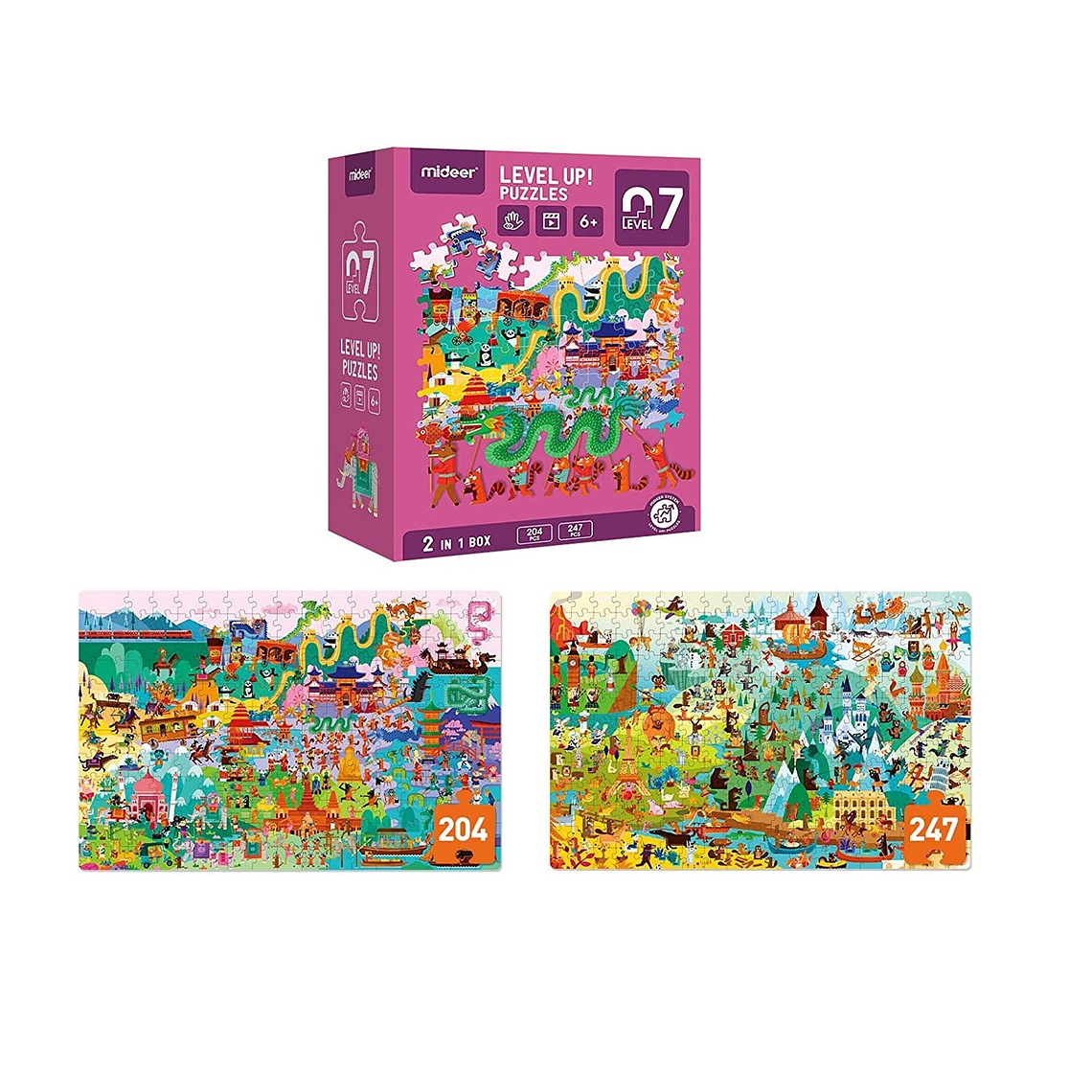 LEVEL UP PUZZLES NIVEL 7 GEOGRAFÍA HUMANA, 2 PUZZLES 3