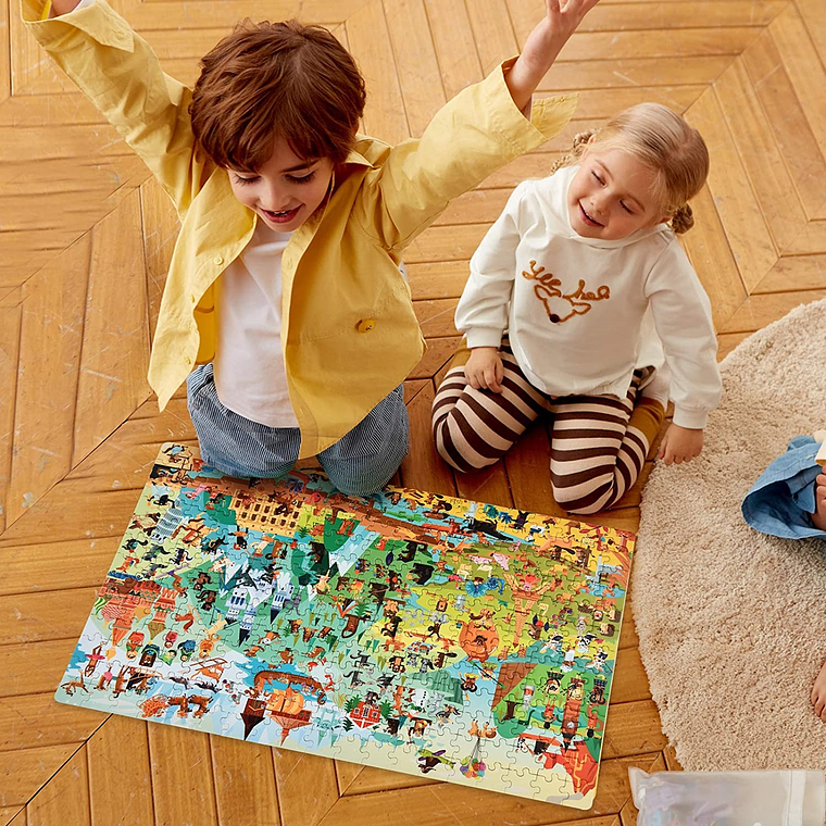 LEVEL UP PUZZLES NIVEL 7 GEOGRAFÍA HUMANA, 2 PUZZLES 4