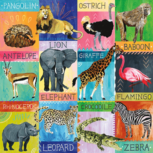 PUZZLE 500PCS, SAFARI PINTADO