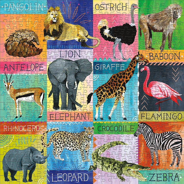 PUZZLE 500PCS, SAFARI PINTADO 3