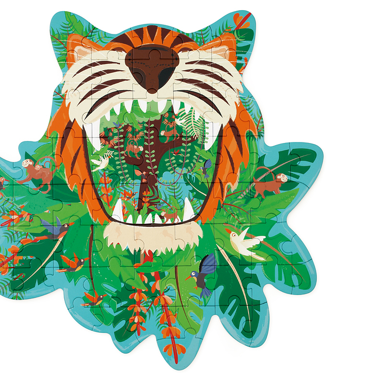 PUZZLE 59PCS CON FORMA, TIGRE 1