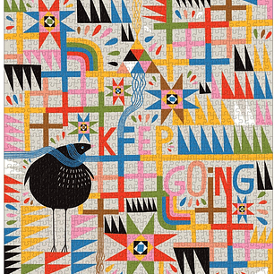 PUZZLE 1000PCS, KEEP GOING