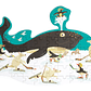 PUZZLE 60PCS CON FORMA, BALLENA - Miniatura 1