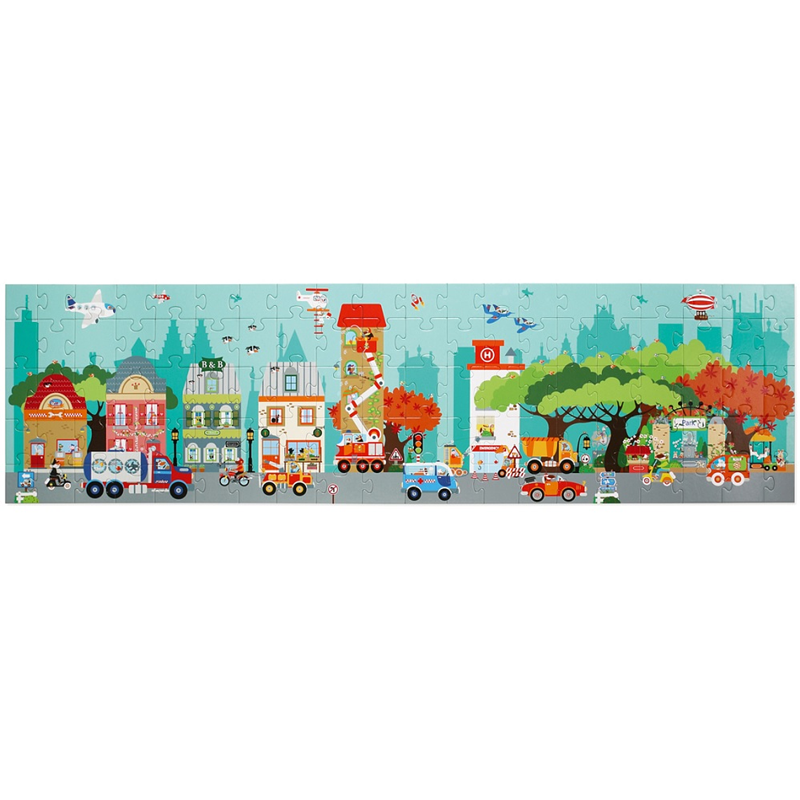 PUZZLE 100PCS DE PISO, CIUDAD 1