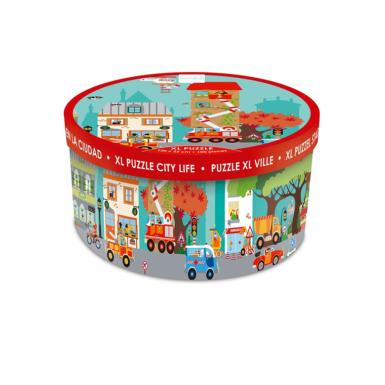 PUZZLE 100PCS DE PISO, CIUDAD 2