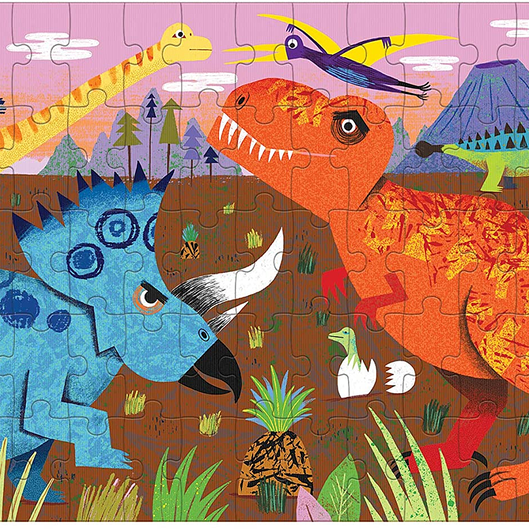 PUZZLE 75PCS LENTICULAR, RUGIDO DE DINOSAURIO 2