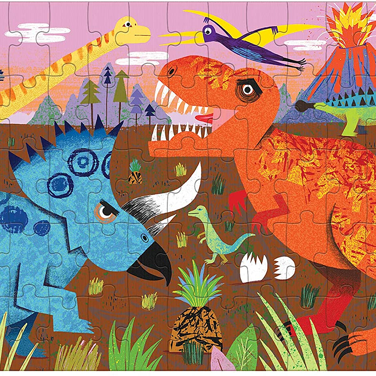 PUZZLE 75PCS LENTICULAR, RUGIDO DE DINOSAURIO 3