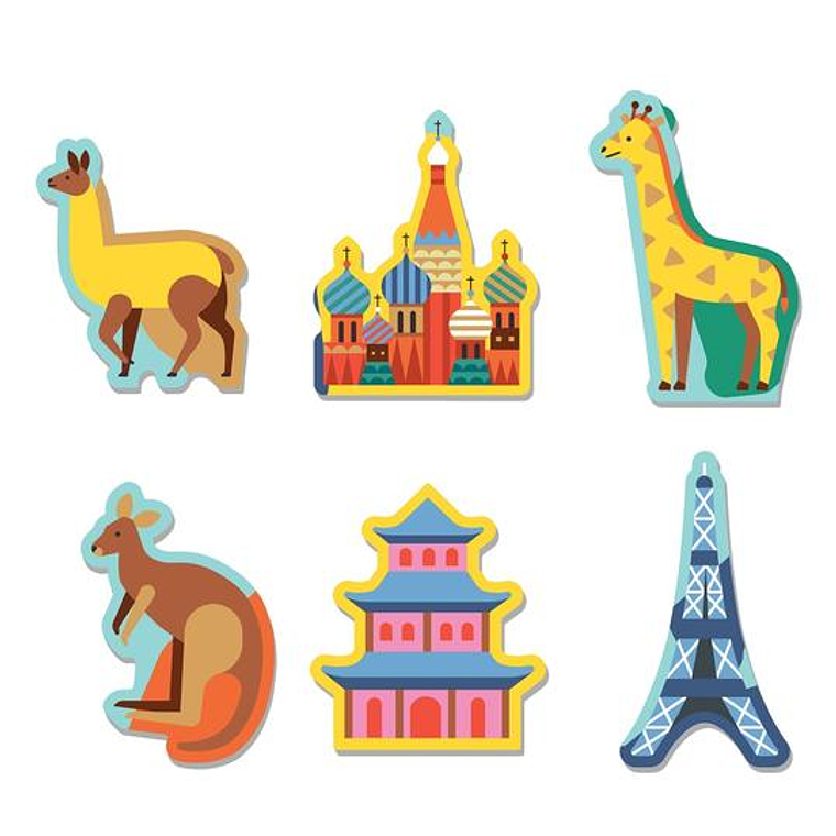 PUZZLE 78PCS, GEOGRAFIA MAPA DEL MUNDO 3