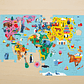 PUZZLE 78PCS, GEOGRAFIA MAPA DEL MUNDO - Miniatura 4