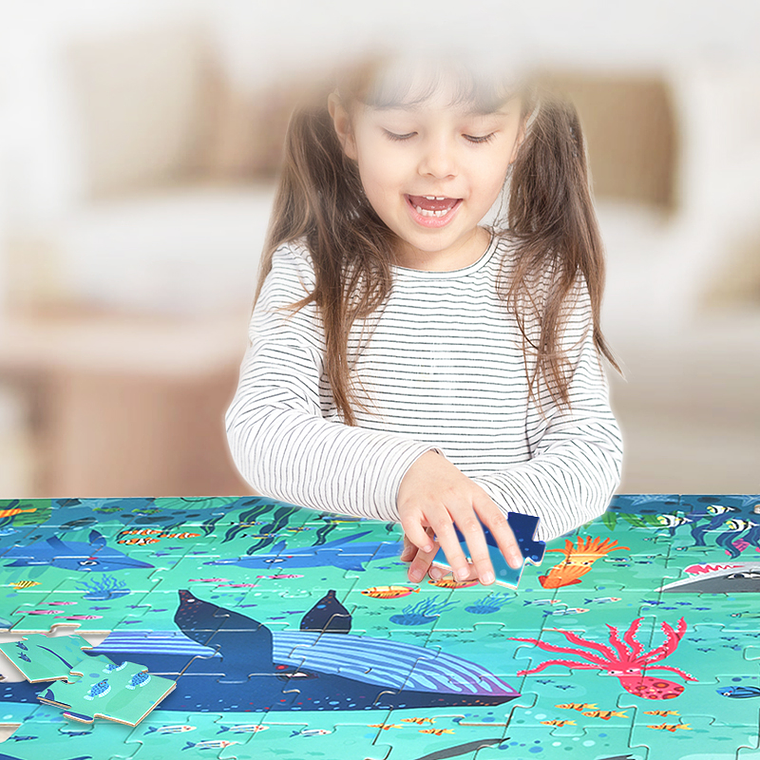 PUZZLE MALETA OCEANO 104PCS 4