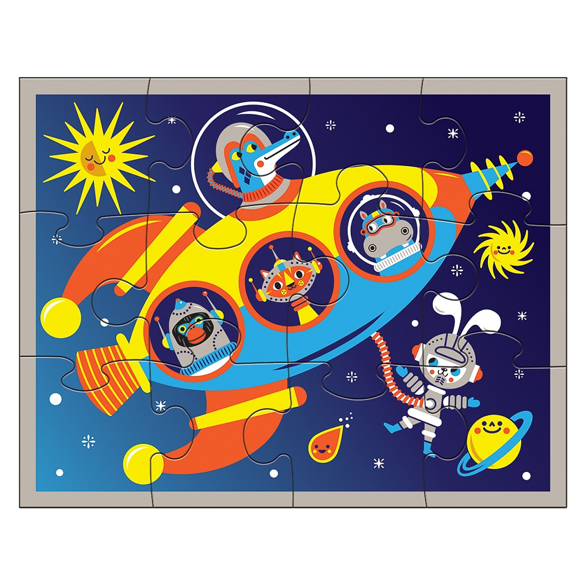 PUZZLE 12PCS EN ESTUCHE, ESPACIO EXTERIOR 1