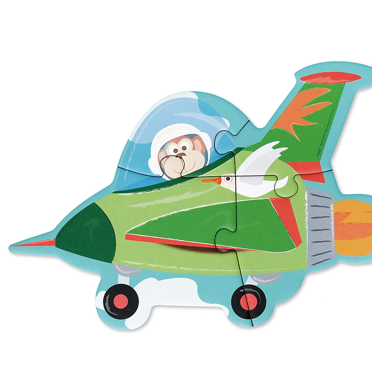 PUZZLE PROGRESIVO VEHICULOS, 5 PUZZLES 3