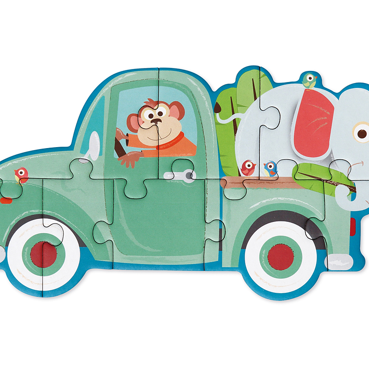 PUZZLE PROGRESIVO VEHICULOS, 5 PUZZLES 5