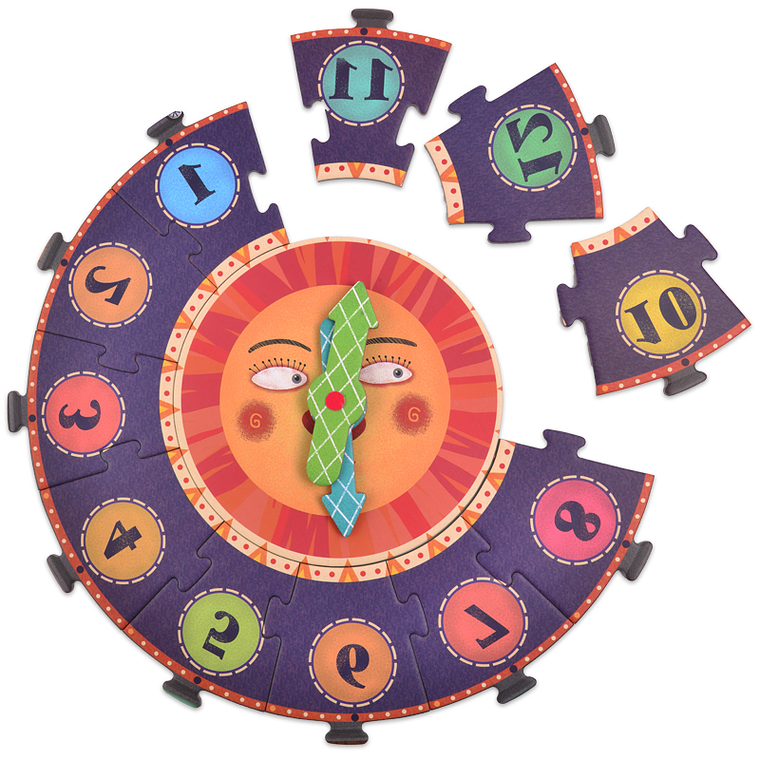 PUZZLE REDONDO MI VIAJE EN EL TIEMPO 25PCS 5