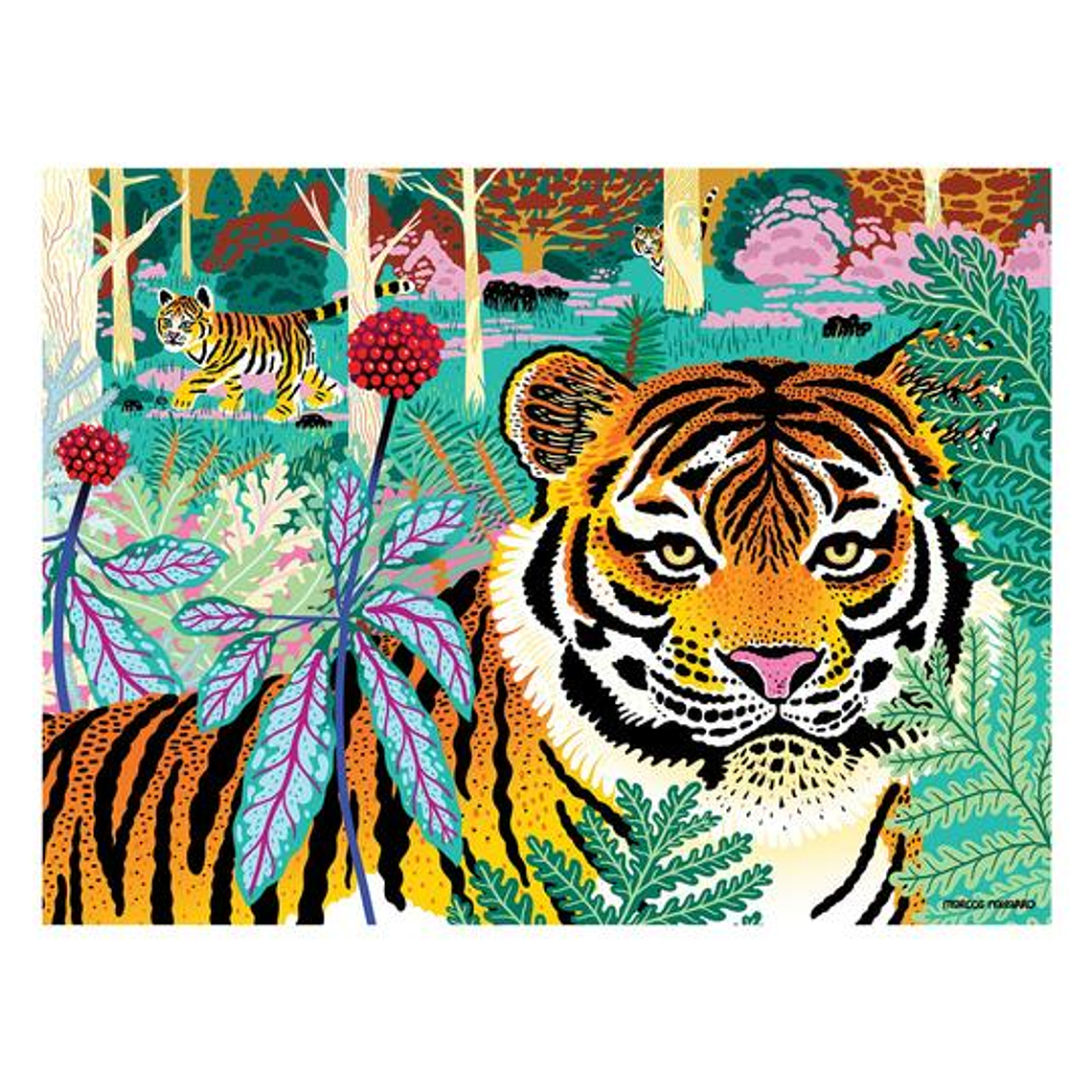 PUZZLE 300PCS, TIGRE SIBERIANO, PELIGRO DE EXTINCIÓN 1