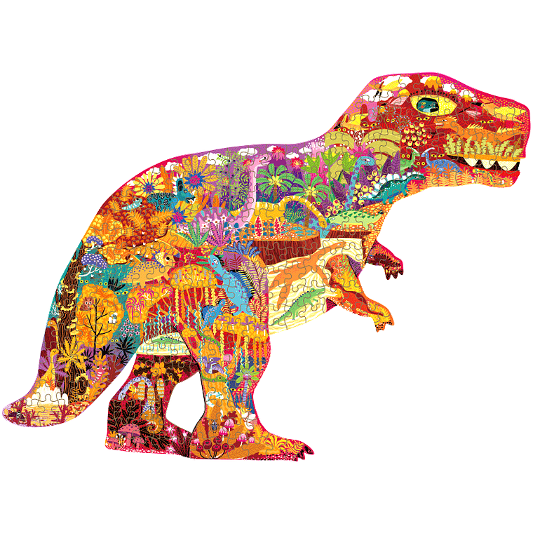 PUZZLE 280PCS CON FORMA, DINOSAURIOS 1