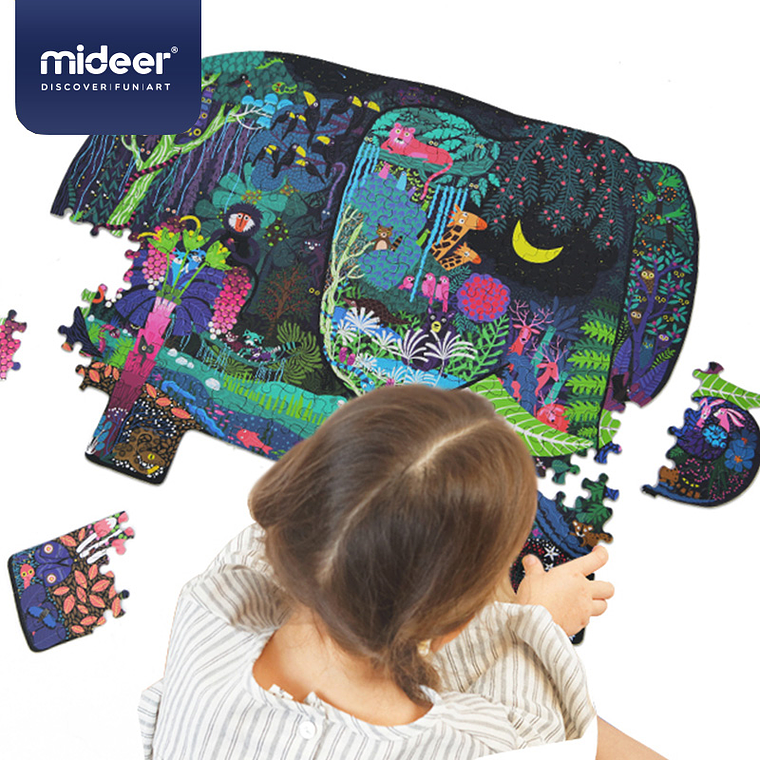 PUZZLE 280PCS CON FORMA, SUEÑO DE ELEFANTE 3