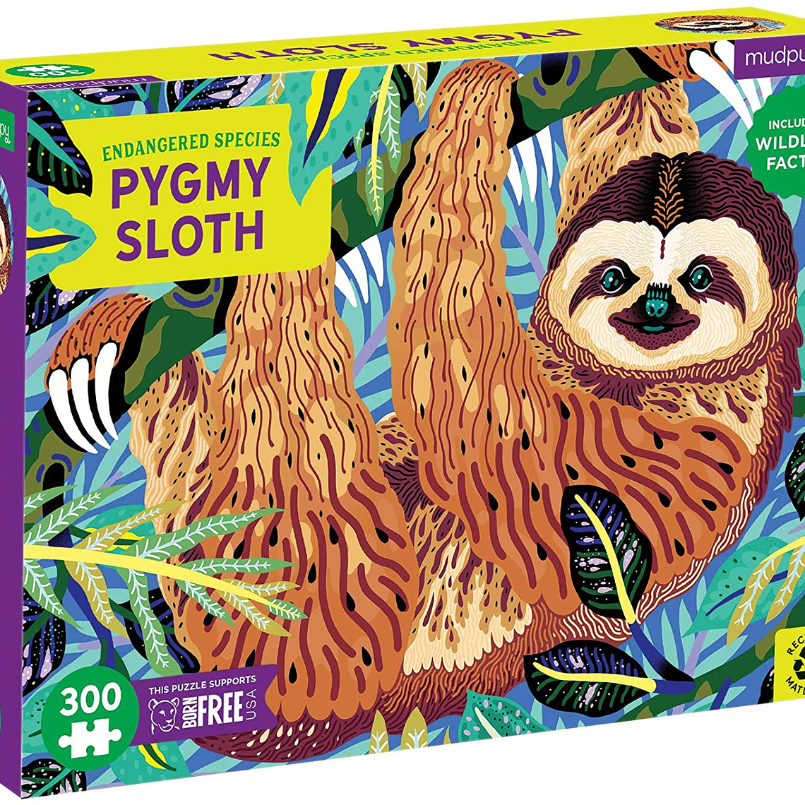 PUZZLE 300PCS, PEREZOSO PIGMEO, PELIGRO DE EXTINCIÓN 3