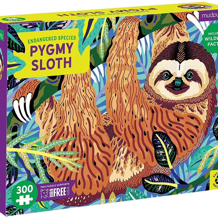 PUZZLE 300PCS, PEREZOSO PIGMEO, PELIGRO DE EXTINCIÓN 3