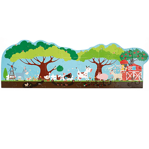 PUZZLE 36PCS DE PISO, GRANJA