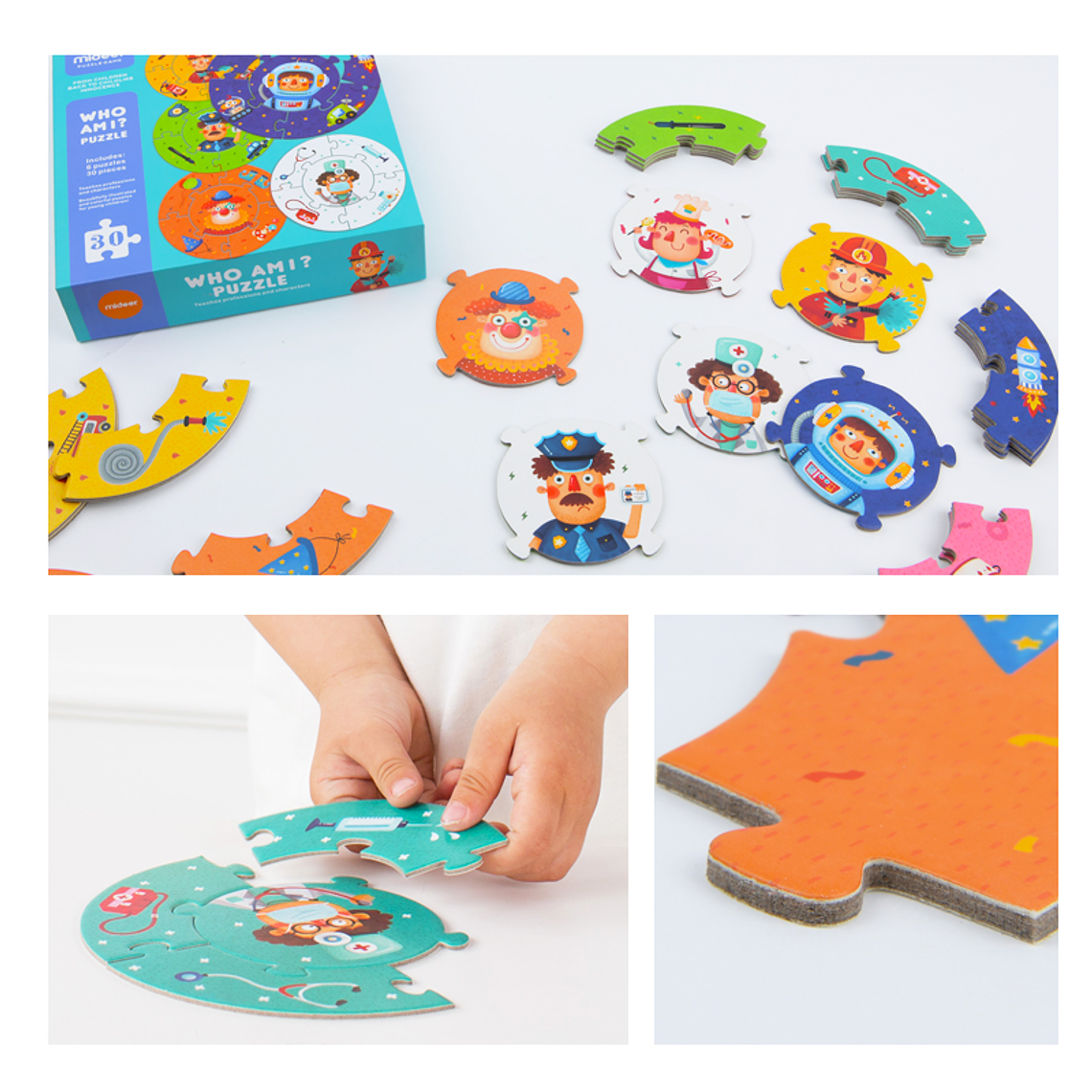 PUZZLE 30PCS REDONDO, PROFESIONES  3