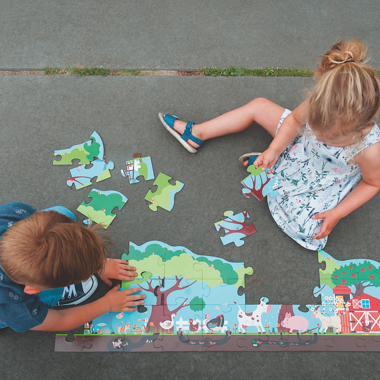 PUZZLE 36PCS DE PISO, GRANJA 5