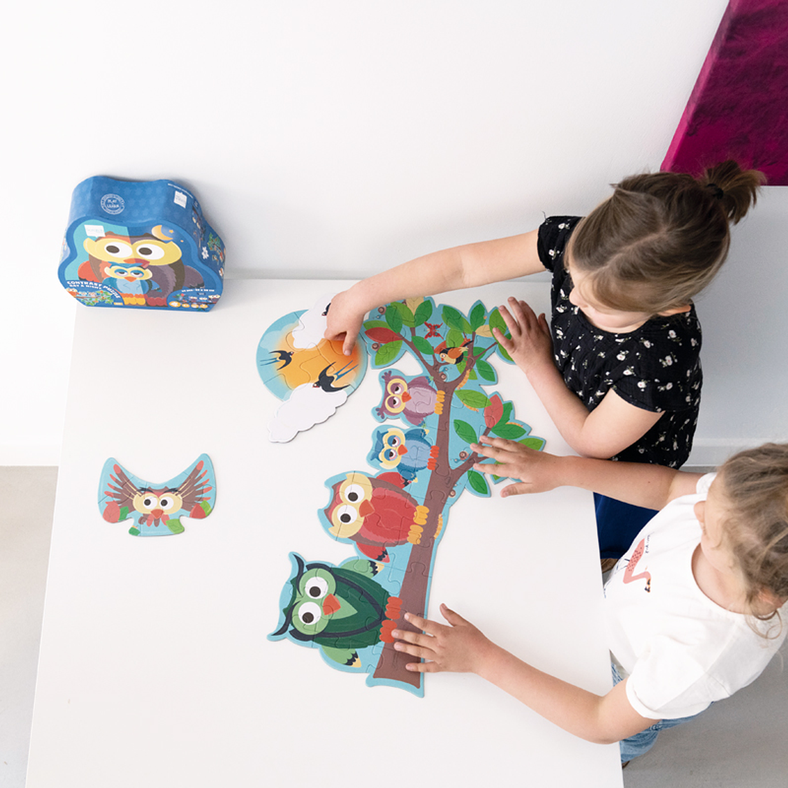 PUZZLE 39PCS DOBLE CON FORMA, BUHO 7