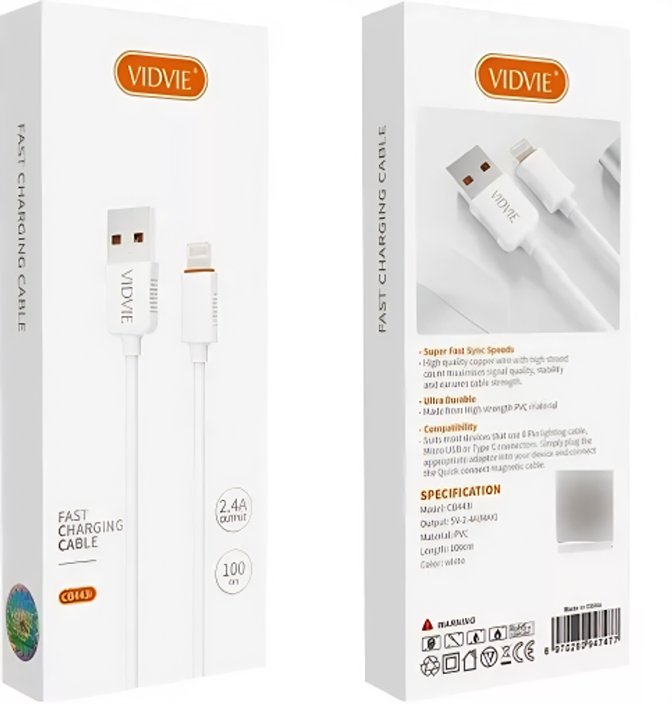 Cable USB a Lightning – Vidvie 2