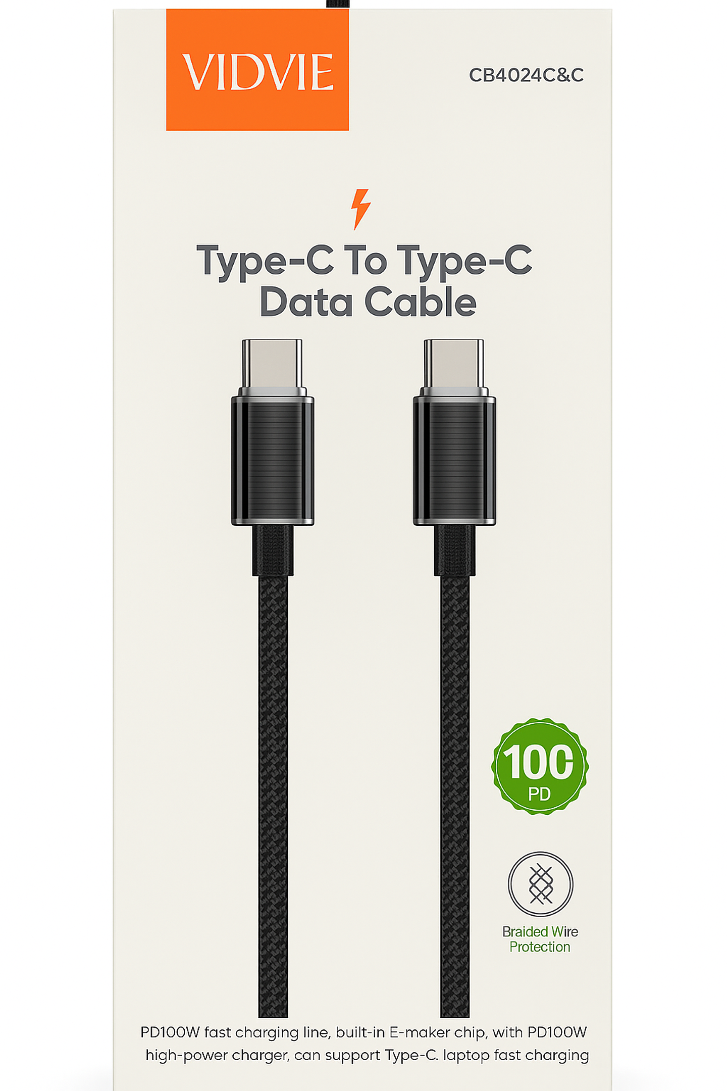 Cable USB-C a USB-C – 100W 1